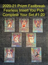 2020-21 PANINI PRIZM FASTBREAK FEARLESS INSERT Complete Your Set You Pick Card