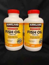 2 Pack - Kirkland Signature Omega-3 Fish Oil 1000 mg 800 ct softgels - EXP 05/25