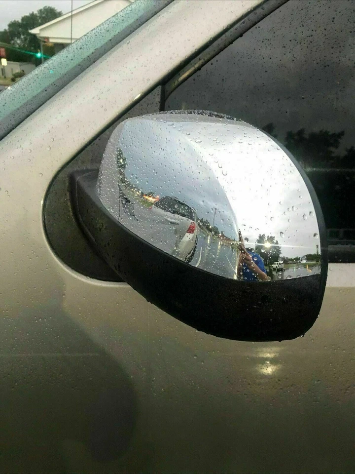 Mirror Cover Caps Pair For Chevy Silverado Tahoe Suburban GMC Sierra Yukon 07-14 Foto 3 de 4