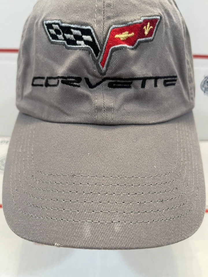 Hot Rods Plus Corvette GM Gorra Gris Adulto Ajustable SOMBRERO DE PAPÁ CON CORREA Foto 3 de 4