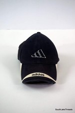 Vintage Y2K Adidas Navy Blue / White Spellout Hat Sz S/M 7-7 1/8