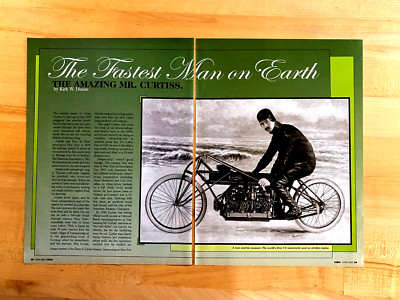 2005 Print Article Curtis Motorcycle The Fastest Man On Earth