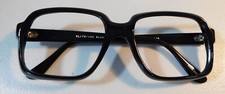 Vintage ELITE OPTICAL Ira Black 54/20 Eyeglass Frame New Old Stock #C3