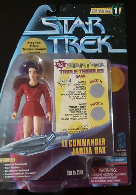 STAR TREK Warp Factor Series 1 Lt Cdr Jadzia Dax RARE  3 tribbles DS9 Playmates