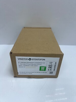 VIGTOR STENTOFON 1008041100.0401 IP Vandal Resistant Substation w/1Vandal button