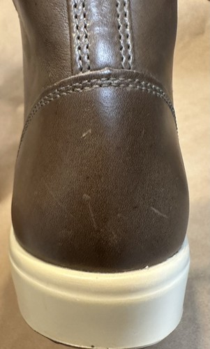 ECCO Soft 7 Chelsea Ankle Boots Women's 9-9.5 (EU 40) Taupe Leather Pull On - Picture 6 of 11