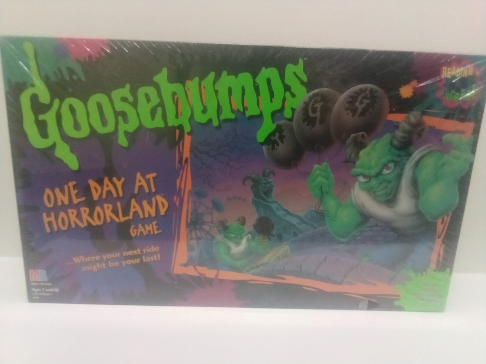Goosebumps One Day At Horrorland Board Game 1999 Vintage Sealed Milton Bradley