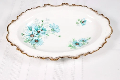 Vintage ROYAL ALBERT  MARGUERITE Pattern 10" x 7"  Decorative Serving Platter