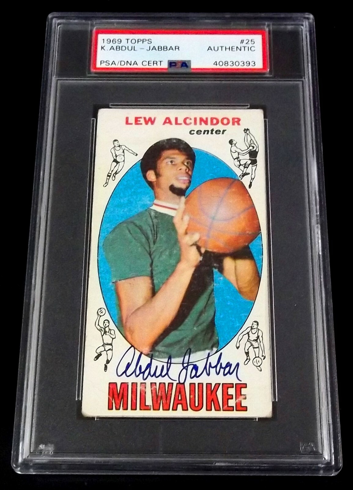 LA Lakers PSA DNA Rc Kareem Abdul Jabbar Auto 1969 Topps Rookie Signed Autograph