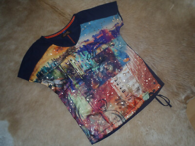 Cecil women's shirt short sleeve patterned size S second hand look!!