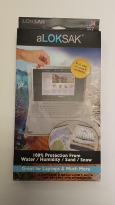 2 Aloksak 16x24 Waterproof Sandproof Airtight Pouch Bags LOKSAK