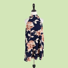 Show me your mumu V-right back halter mini dress In Laura Floral S