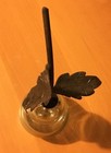 Vintage Decorative Heavy Glass & Brass Pear, at least 30 years old. — photo 7
