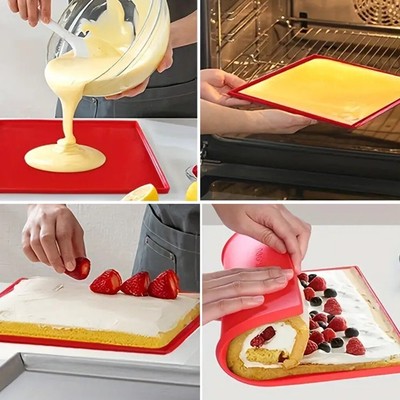 Silikon Antihaft Backform Form für Schweizer Kuchenrolle (63 Zeichen)