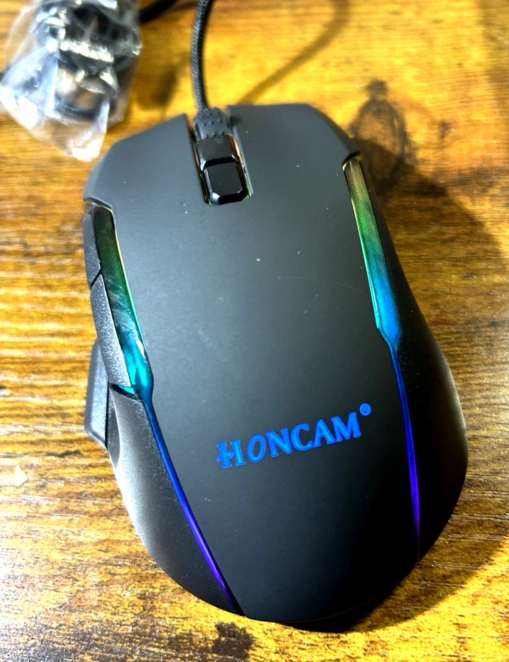 V90 Backlight Gaming Mouse RGB Optical USB Wired Gamer Mouse New - Image 2 of 4