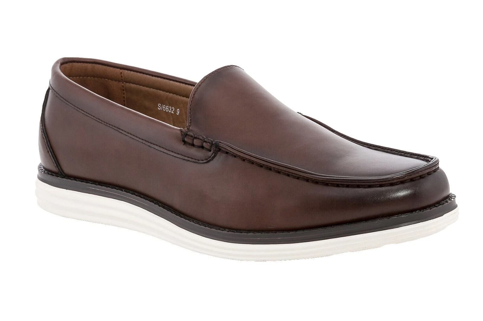 Faux Leather Solid Casual Shoes for Men