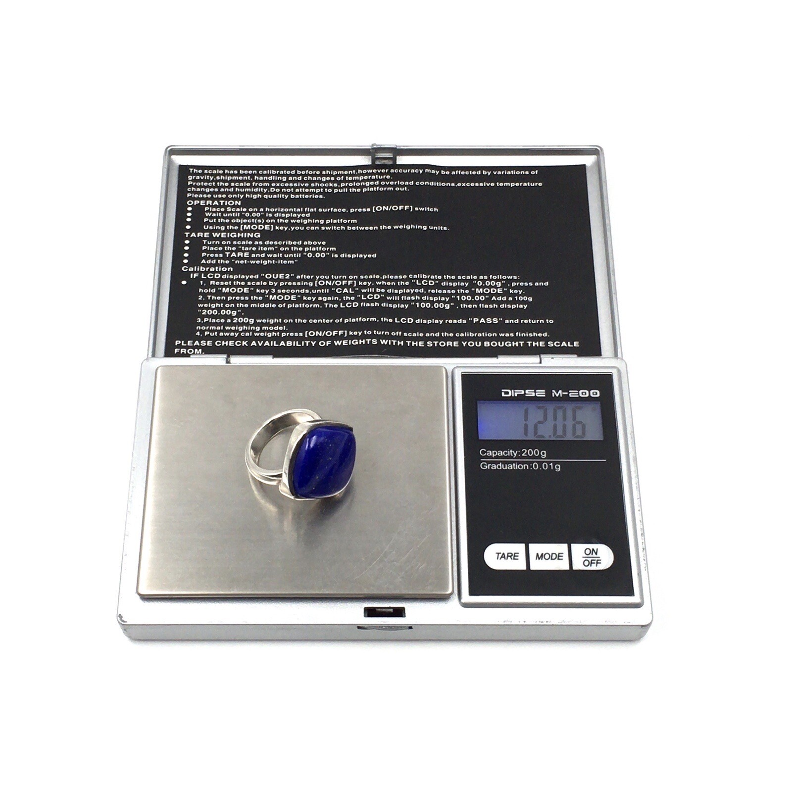 925 Silver Ring Lapis Lazuli Solid Blue Modern Je… - image 12