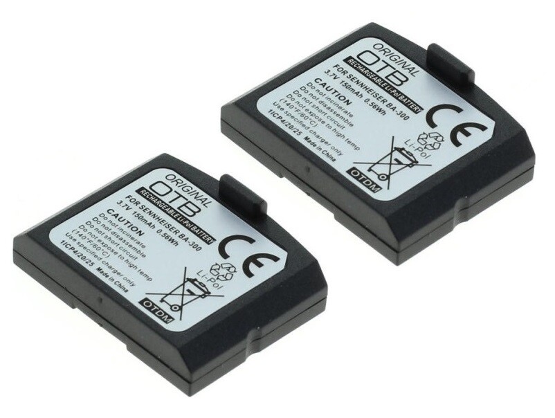 Thumbnail - 2x Original Otb Akku Für Sennheiser Ba 300 / Ba300 Li-polymer