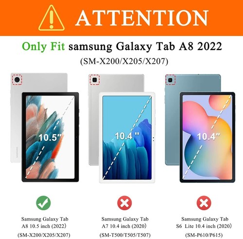 Pour Samsung Galaxy Tab A8 10.5" Verre Trempé Protecteur d'écran X200/X205 2021 - Photo 2/14
