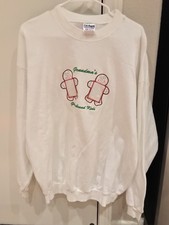 Ugly Christmas Sweater Gingerbread Kids Grandma Sweatshirt Photo Insert Size XL