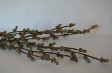 NEW 3 handmade French beaded Flowers Willow Stalks Willow Tree