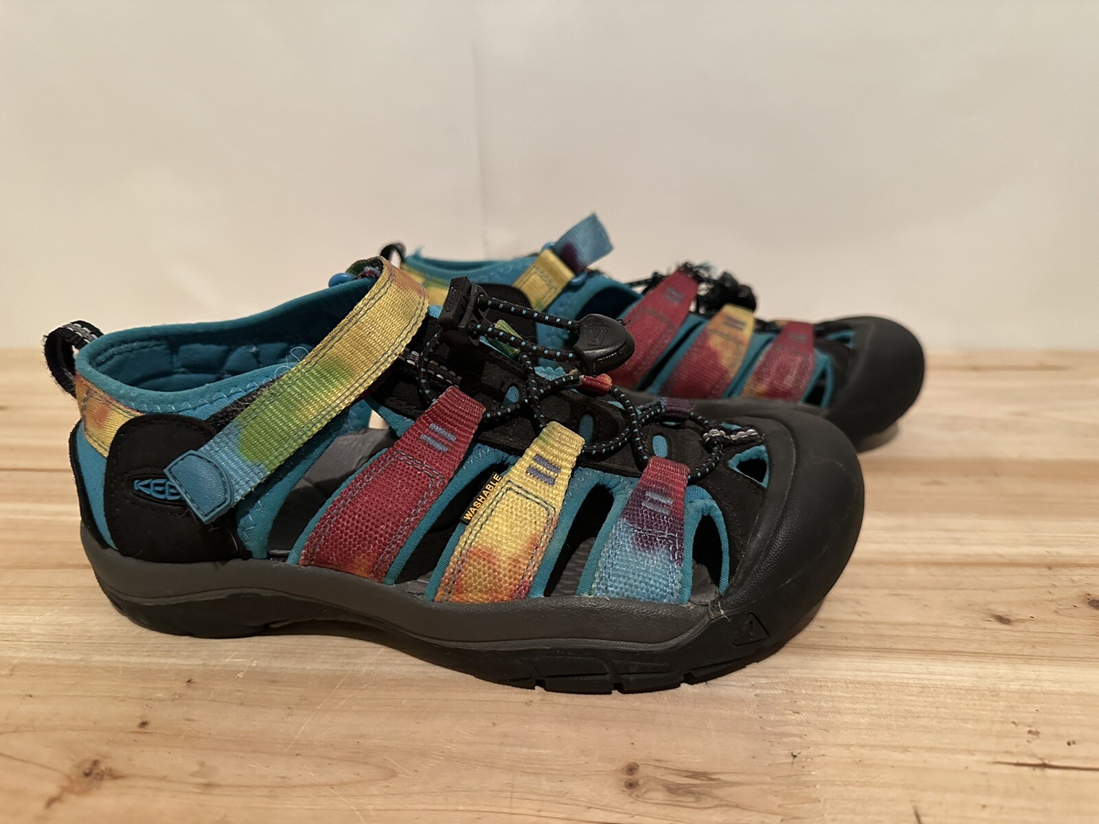 Sandali Keen Newport H2 bambini taglia 4 neri arcobaleno tie dye 1018441 scarpe acqua