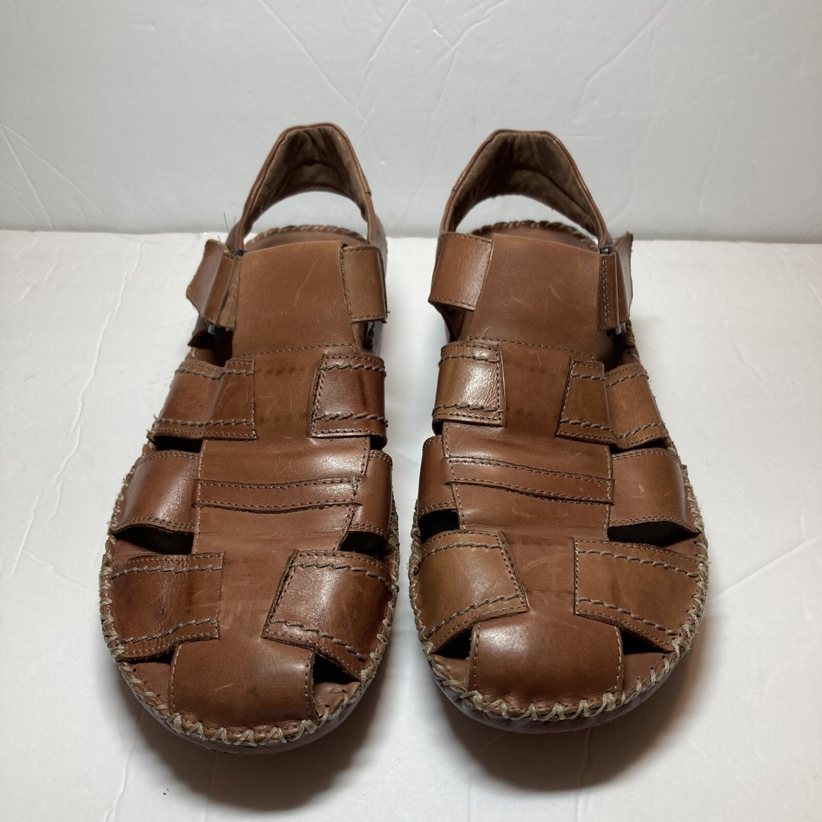 Fisherman Sandals Brown Leather Sz 11 Men’s PESCA - Men main image 4