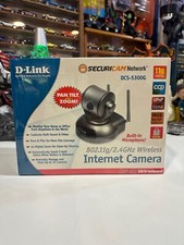 D-Link DCS-5300G 2.4Hz Wireless Pan Tilt Built In Mic Security Camera New Sealed