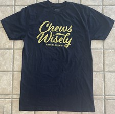 Cheeba Chews Black Adult Medium T-Shirt Made in USA CHEWS WISELY 420 MMJ Tee