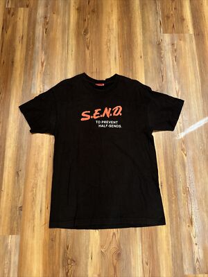 Nelk Boys DARE Esc LOGO Full Send Logo Shirt Men s Size Large Black Rare L