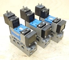 Festo 24VDC Solenoid Valve MN1H-5/2-D-1-FR-C Catalog # 159687 w/ Manifold Base