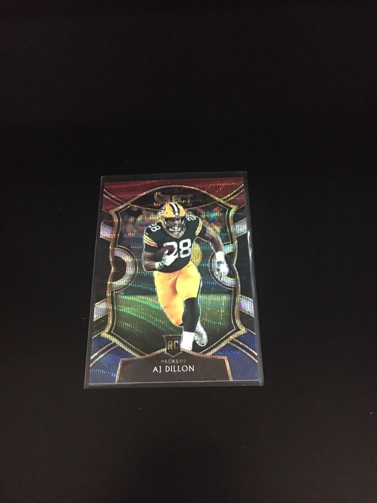 AJ Dillon 2020 Select Concourse Tri-color 075/199 RC Packers 65