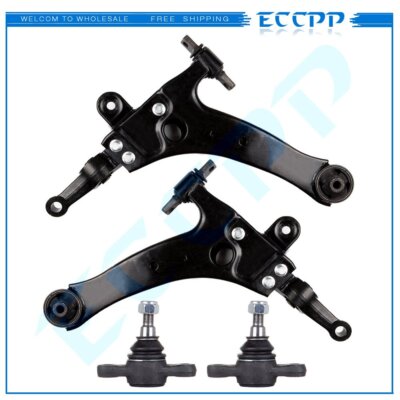 ECCPP 4pc Set: Lower Control Arms and Lower Ball Joints for Hyundai Sonata