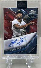 Ke’Bryan Hayes 2023 Topps Chrome Black Red Refractor Auto Autograph 2/5! Pirates