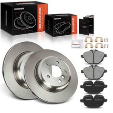 A-Premium Rear 330mm Brake Discs & Brake Pads for BMW 5 Series F10 F11 2010-2017