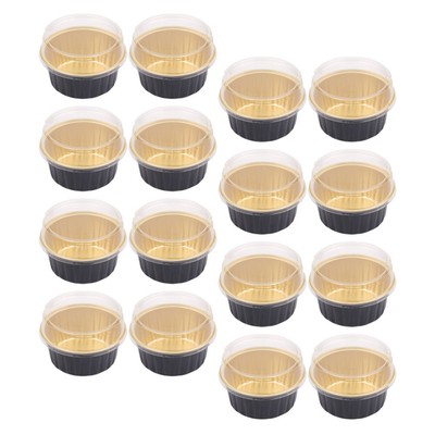  30 Pcs Cupcake Tins Foil Cups Heat Conductivity Baking Molds Compact
