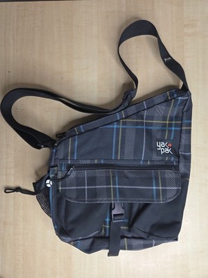 Yak Pak Brooklyn NY CrossBody Adjustable Messenger Bag Sling  Plaid - Excellent