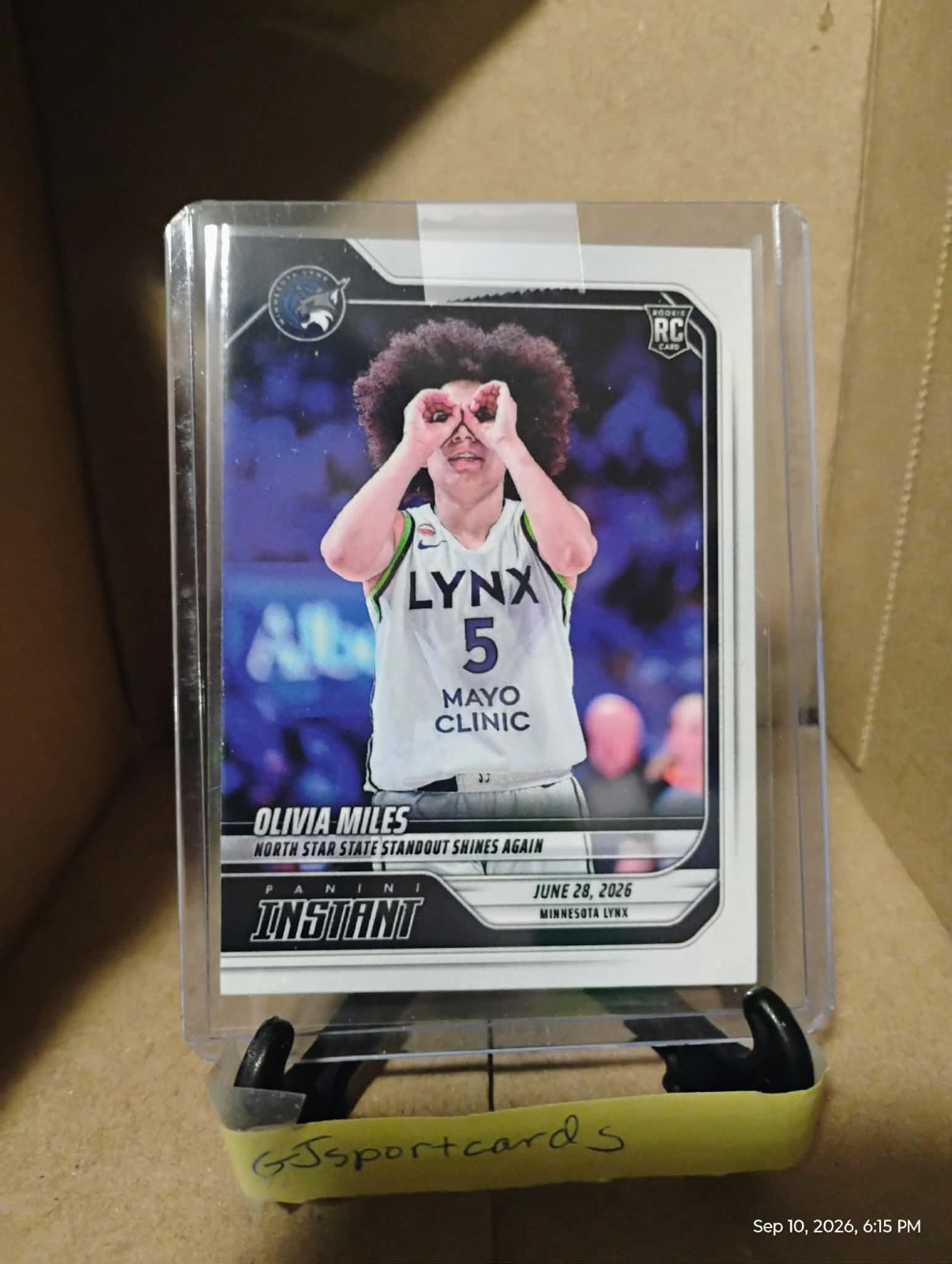 2026 Panini Instant WNBA #200 Olivia Miles Minnesota Lynx RC PR:784 Ships ASAP