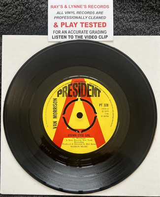 Van Morrison   Brown Eyed Girl 7'' Vinyl PROMO 1970 CLEANED/TESTED NM VIDEO CLIP