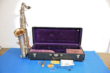 Vintage The Buescher True Tone Saxophone Silver w/ Original Case -USED UNTESTED