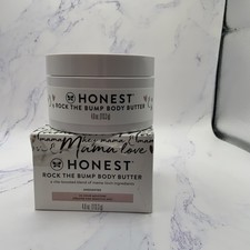 Honest Company Rock The Bump Unscented Body Butter 4.0 Oz Damaged Box