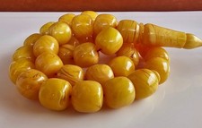Amber Bakelite Prayer Worry Beads Baga Subha Tasbih Tasbeeh