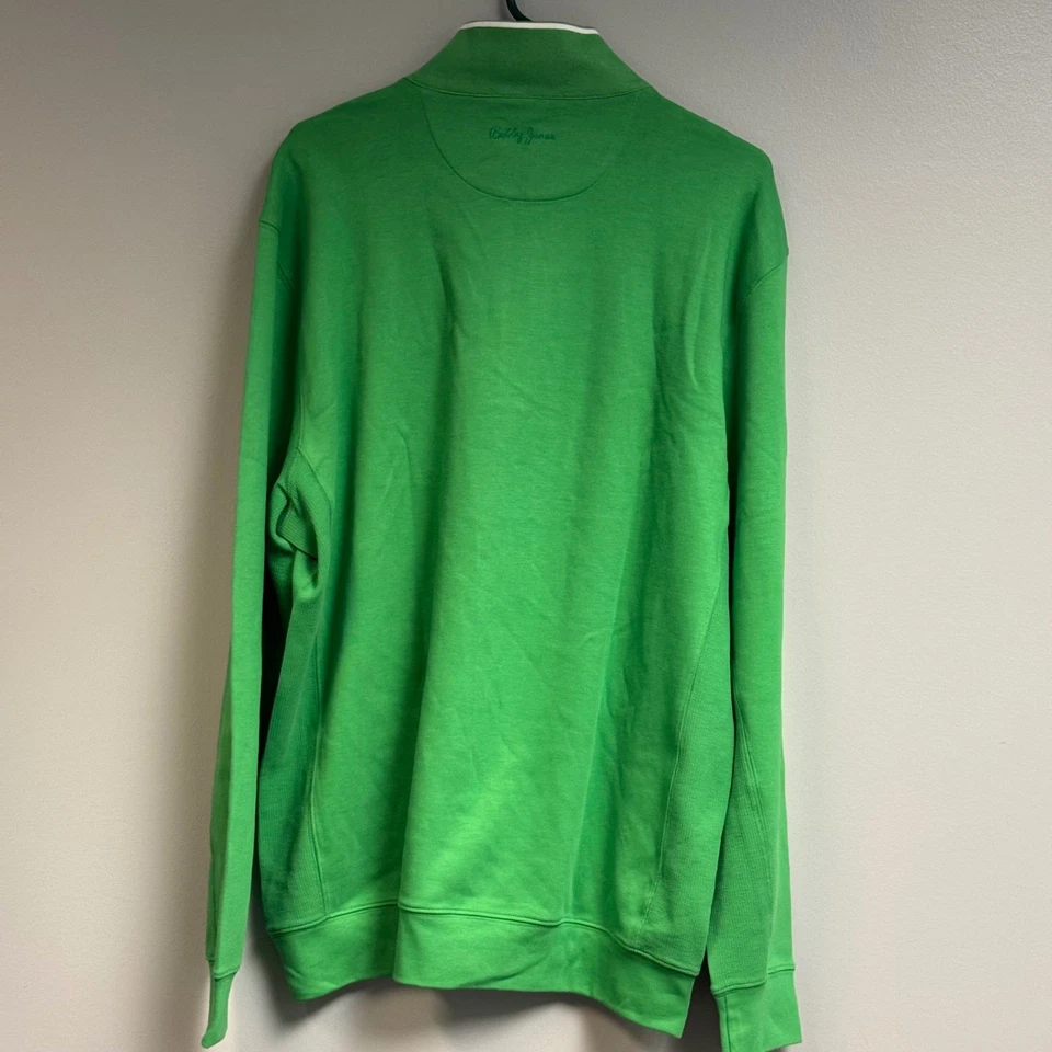 Bobby Jones Signature Leaderboard 1/4 Zip Men's XL Green Golf Sweater NWT - Изображение 3 из 4