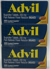 3x 12/27 Advil Pain Reliever and Fever Reducer, Pain Relief Medicine with Ibupro