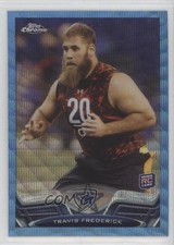 2013 Topps Chrome Blue Wave Refractor Travis Frederick #157 1by