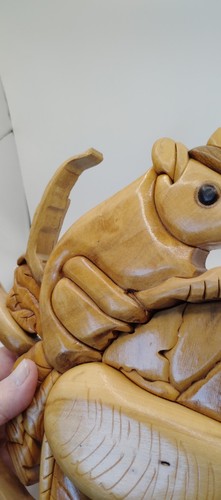 Handcrafted Wooden Squirrel or Chipmunk Wall Plaque, Rustic, Cabin - Picture 9 of 13