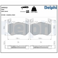 Satz Bremsbeläge Bremsklötze vorne für Mercedes GLC C254 X254 S-Klasse | 2416