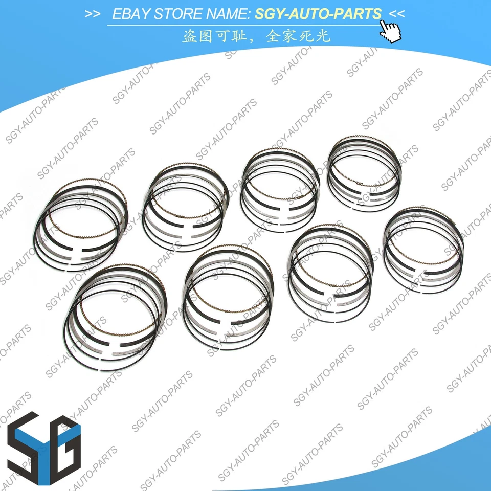 Juego de 8 anillos de pistón Φ89,9 mm para Mercedes-Benz CLK430 W163 E430 S430 4,3 L M113 V8 Foto 3 de 4