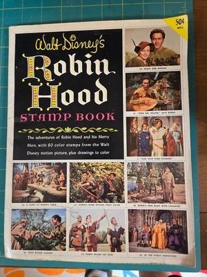 Vintage 1970's, Disney's Robin Hood Sticker, Stickers Intact but Stuck Together