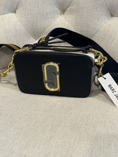 Marc Jacobs Snapshot Leather Crossbody - New Black Multi